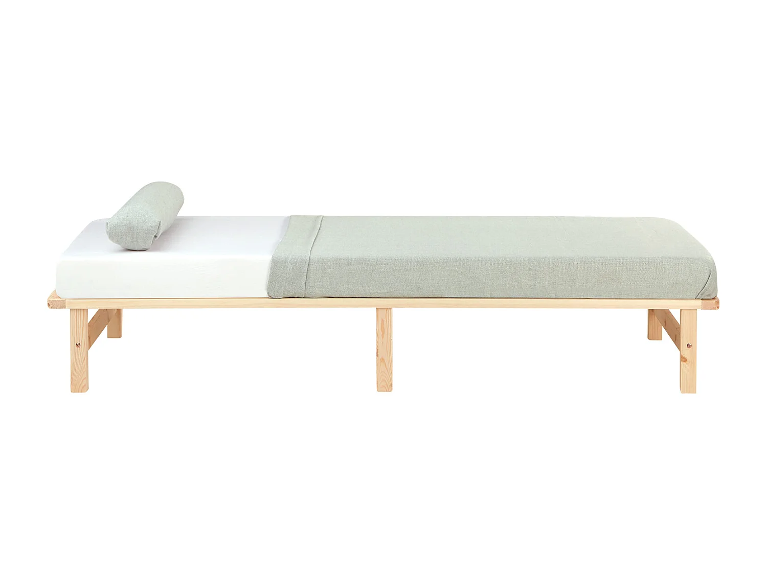 Rama łóżka 90x200 cm Naturalna