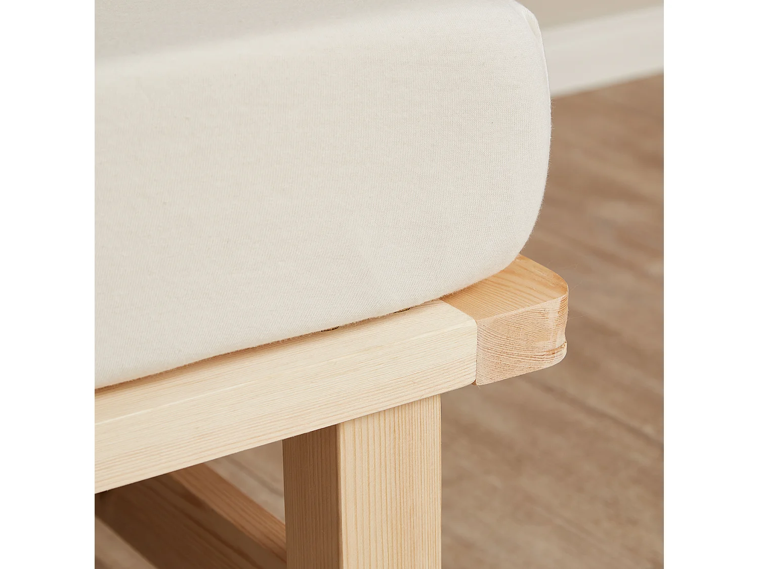 Rama łóżka 90x200 cm Naturalna