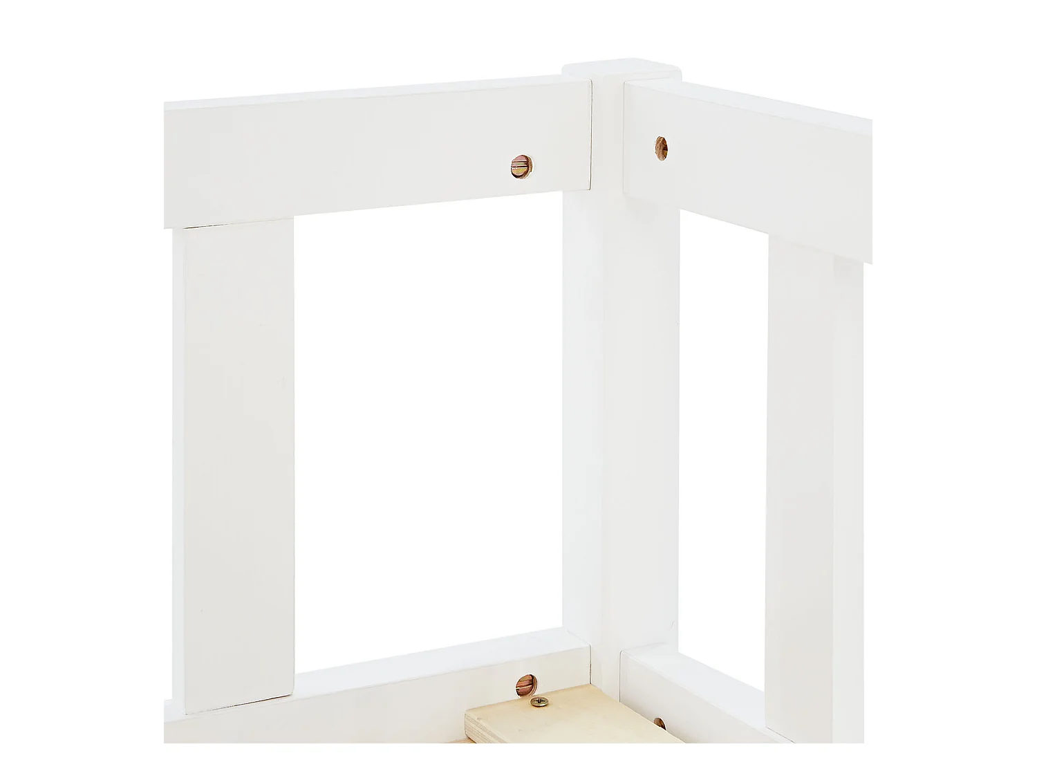 Kinderbodenbett 90x200 cm weiß Montessori-Bett mit Schutzgittern