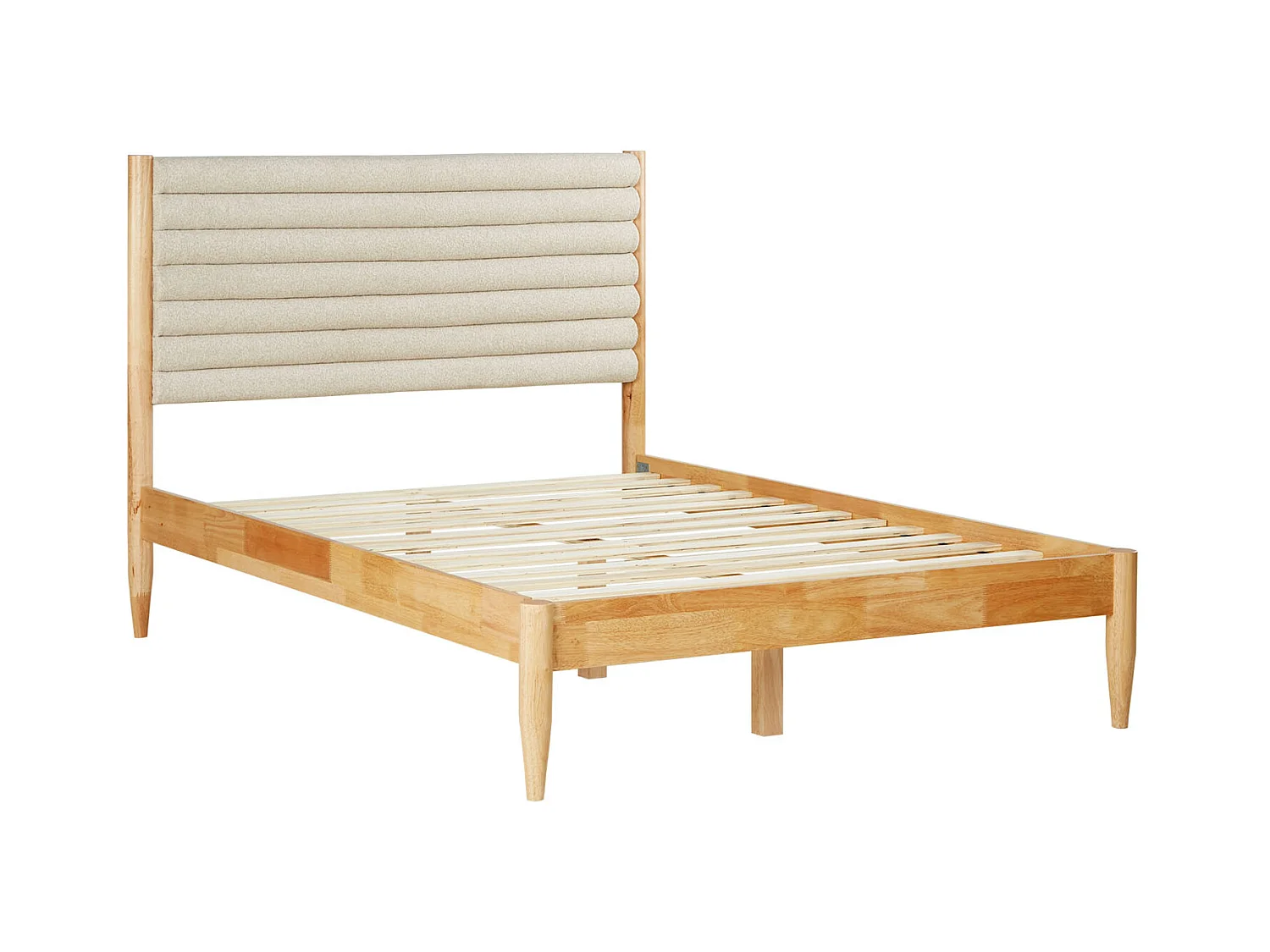 Petit lit double 140x200 cm beige