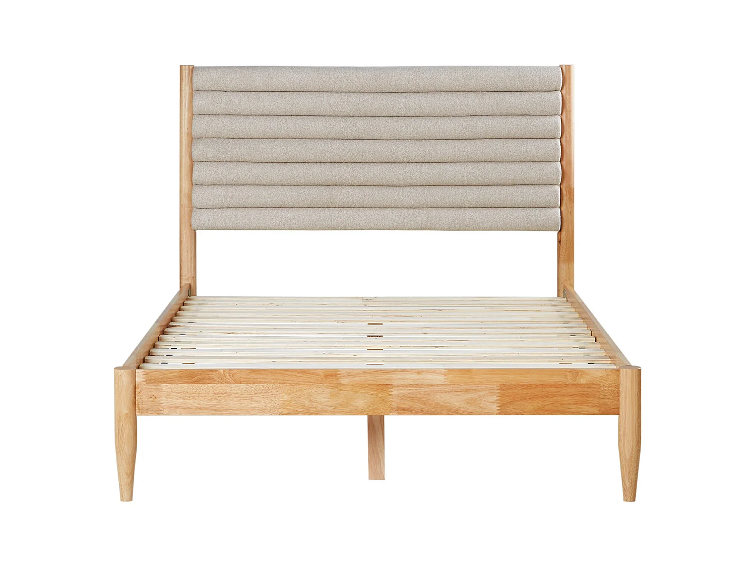 Petit lit double 140x200 cm beige