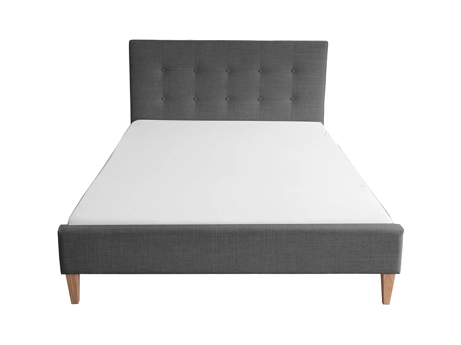 Polsterbettgestell 180x200 cm grau