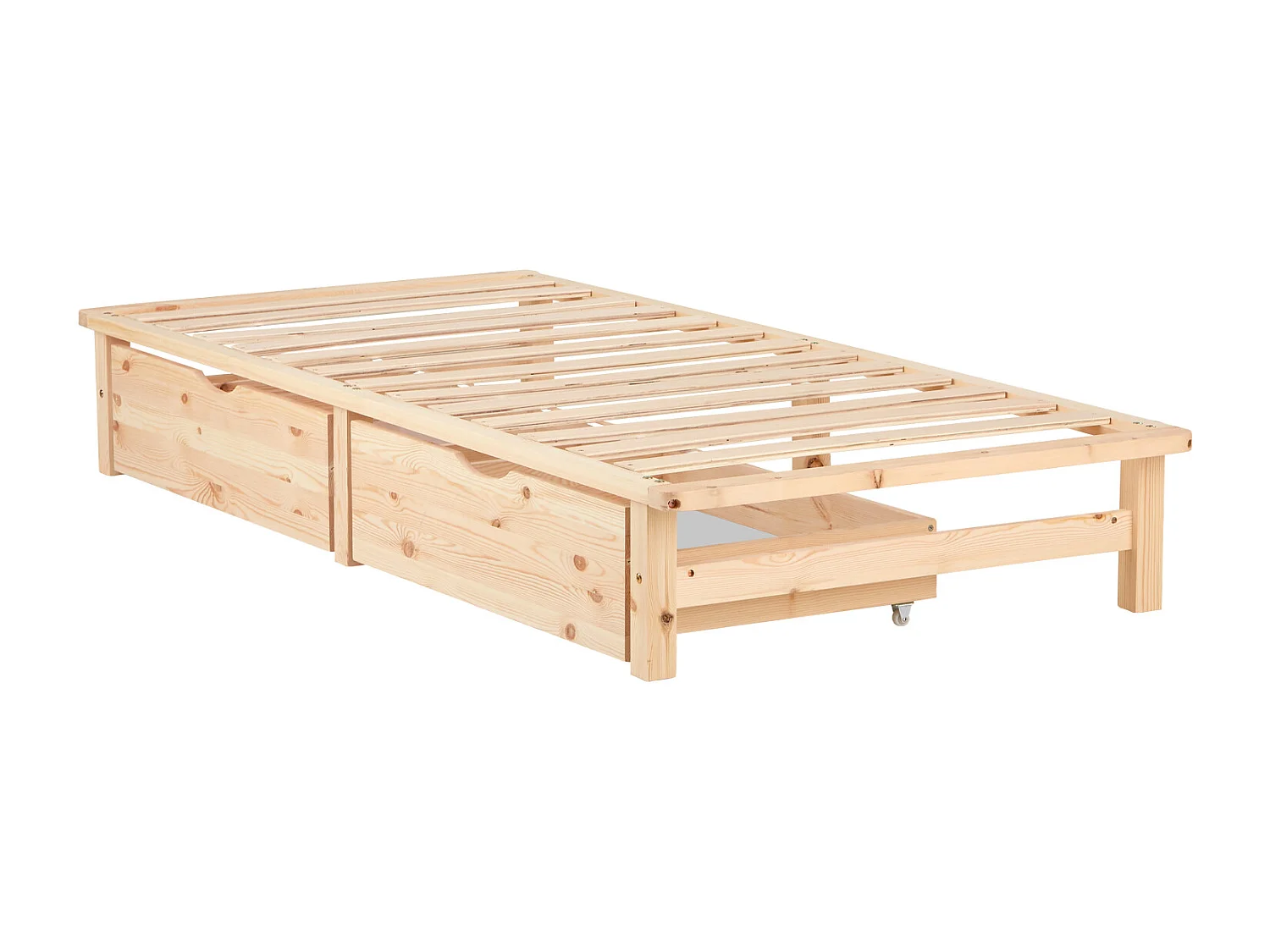 Lit 90x200 cm Naturel