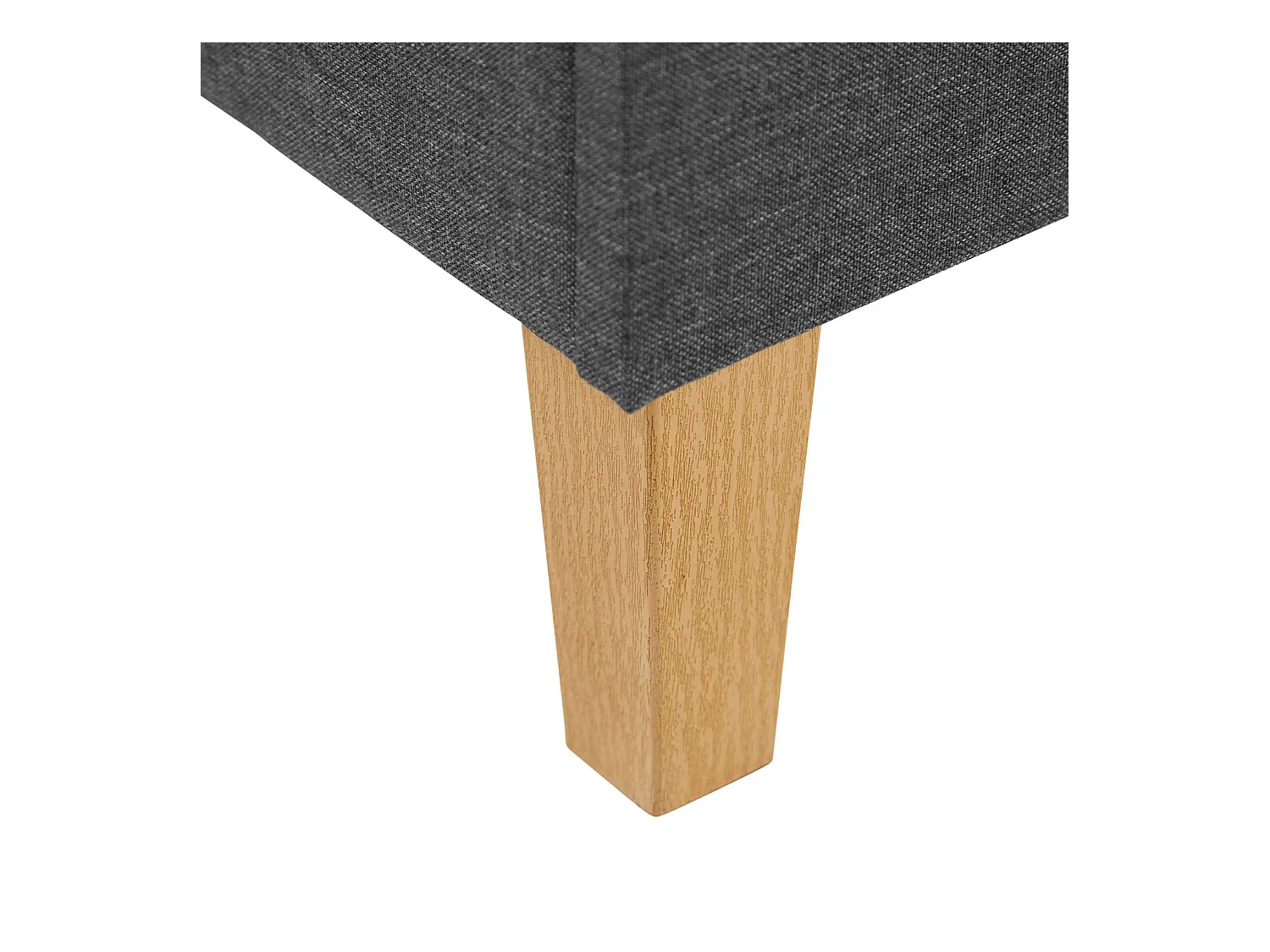 Bettgestell 90x200 cm grau Gepolstert