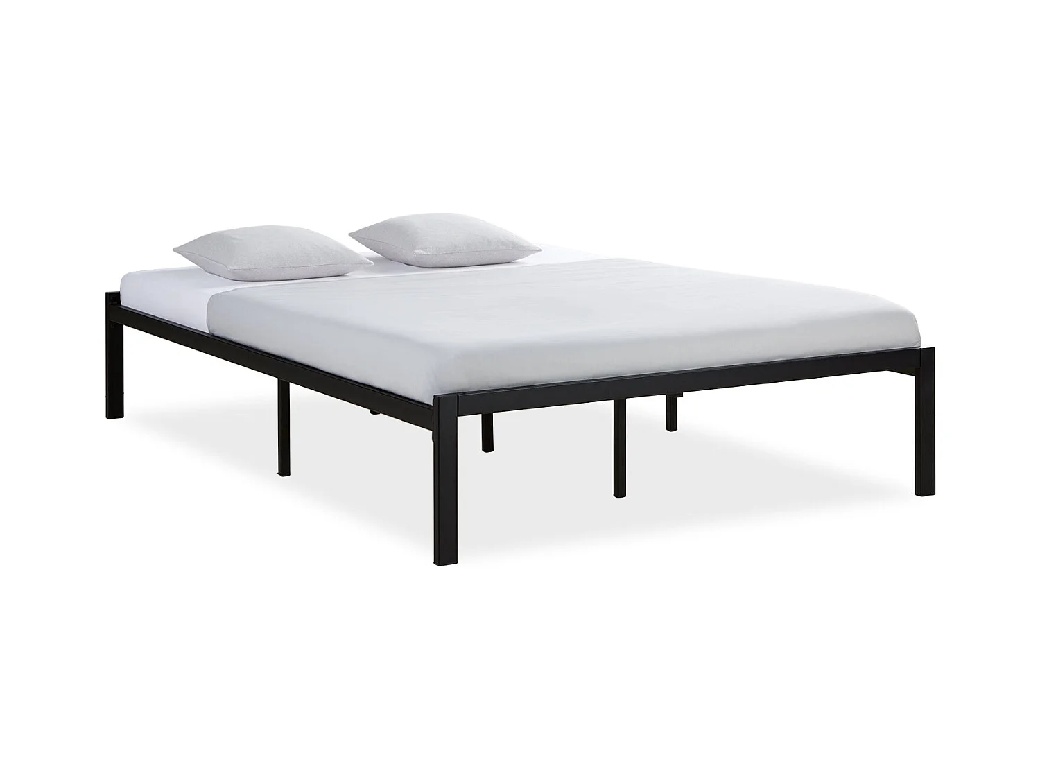 Lit 145x38x205 cm noir