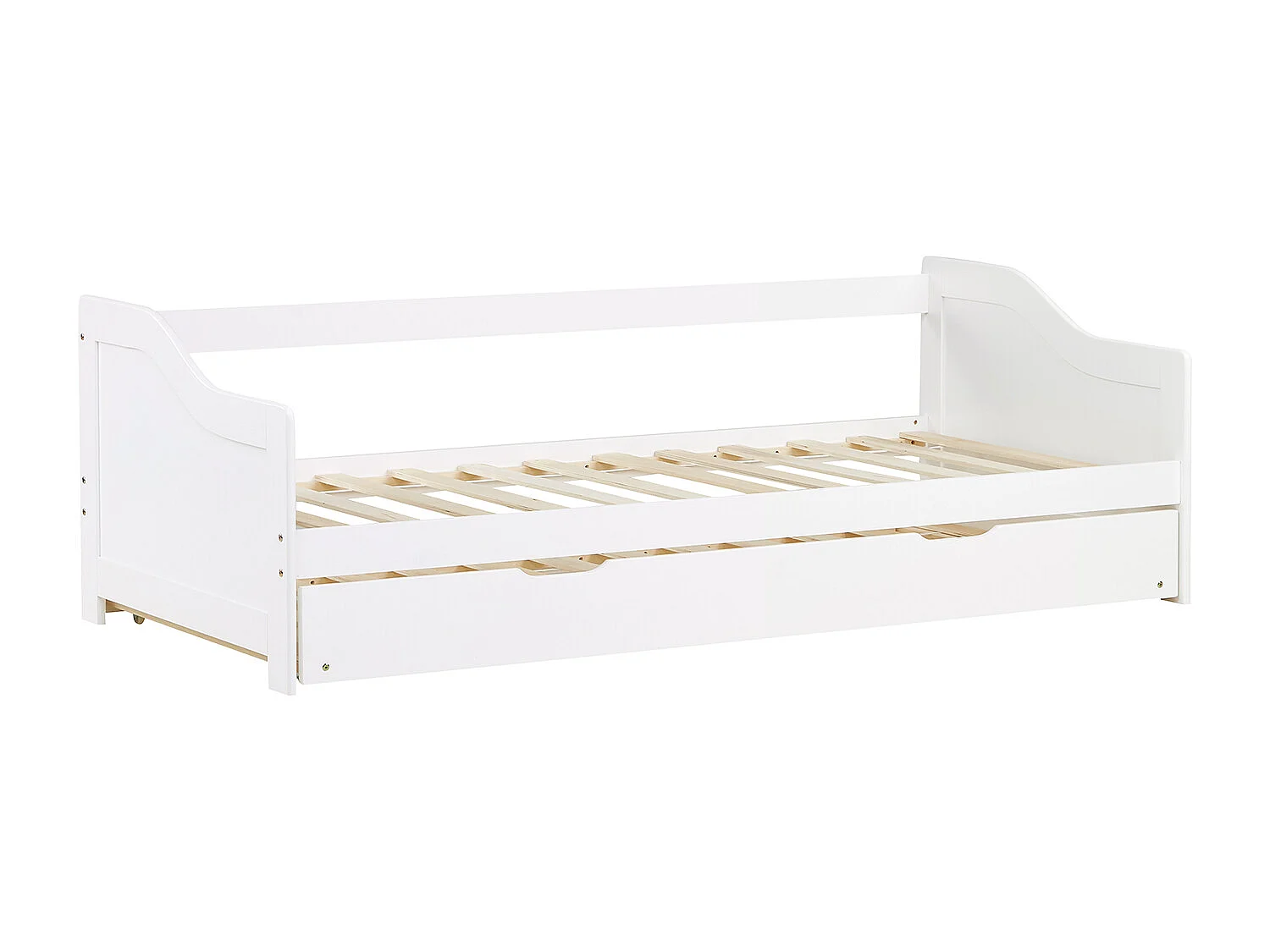 Eenpersoonsbed 90x200 cm wit