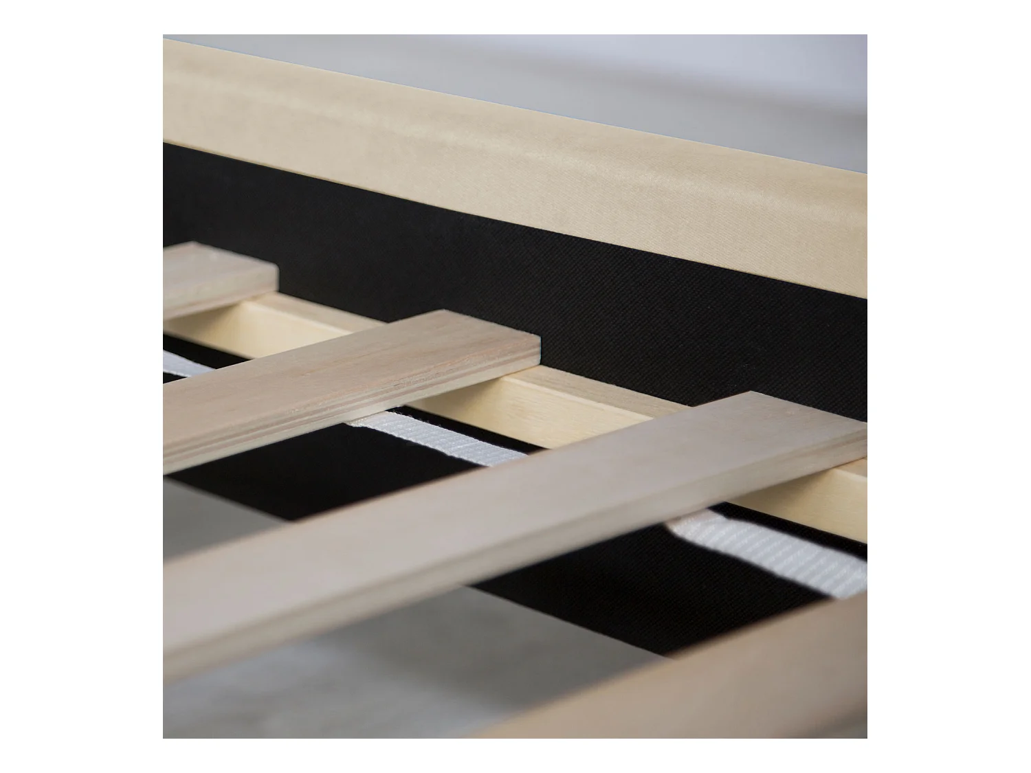 Cama estofada 140x200 cm Bege