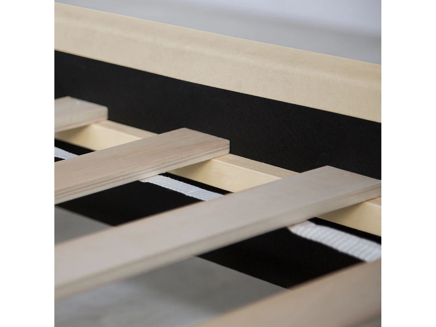 Tapicerowane łóżko 140x200 cm Beżowe