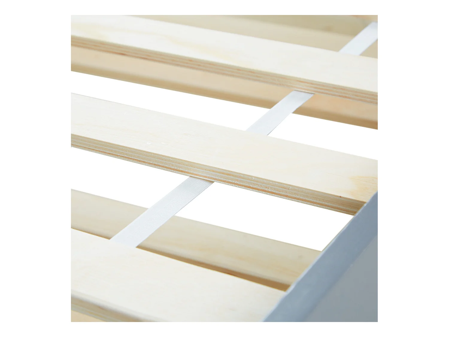 Bett 90x200 cm Grau Kabinenbett