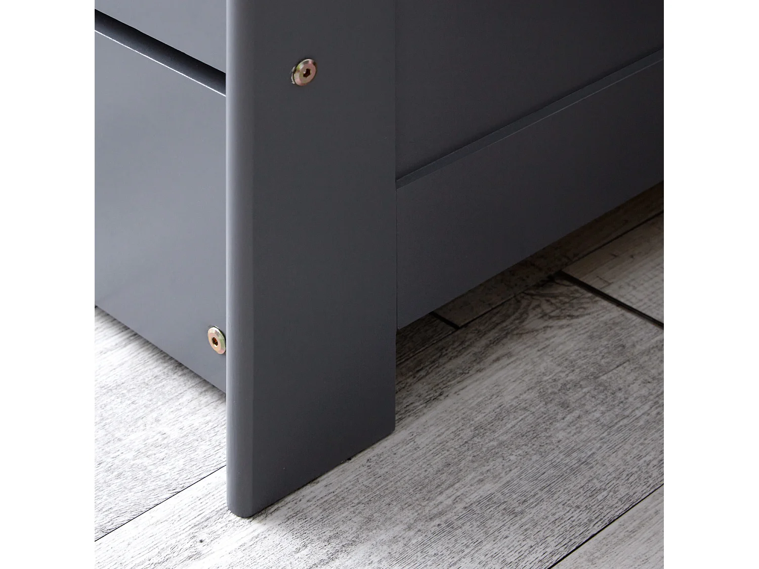 Łóżko 90x200 cm Szare Łóżko Kabinowe