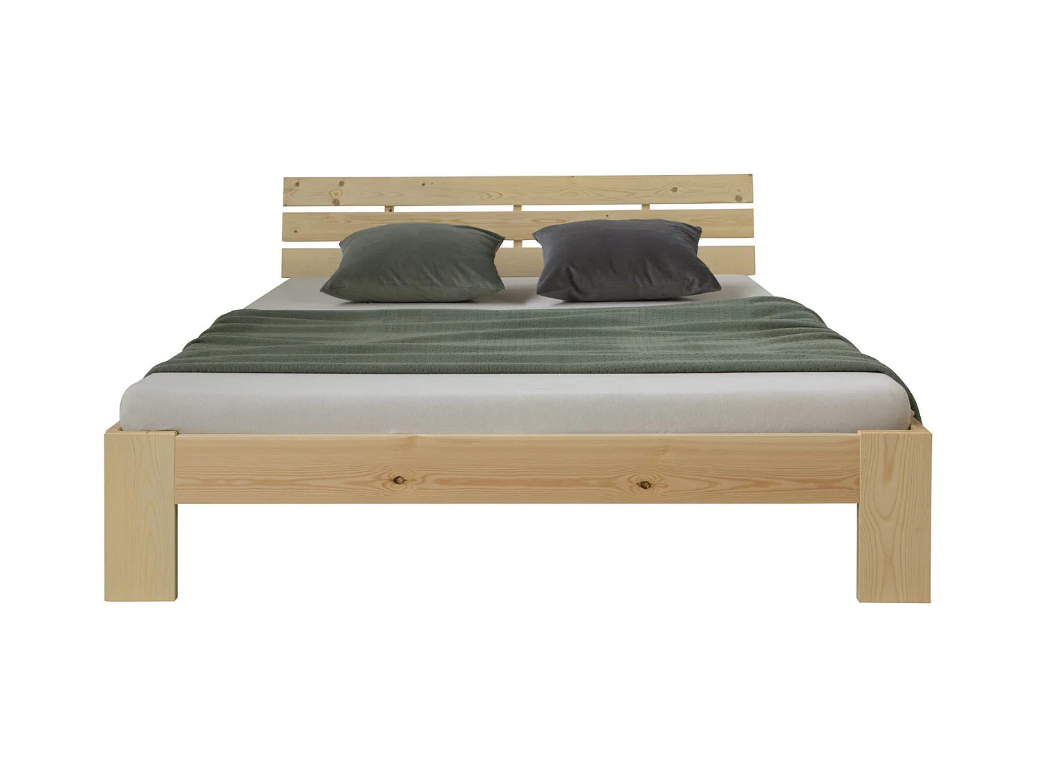 Doppelbett 160x200 cm Naturholz Futonbett