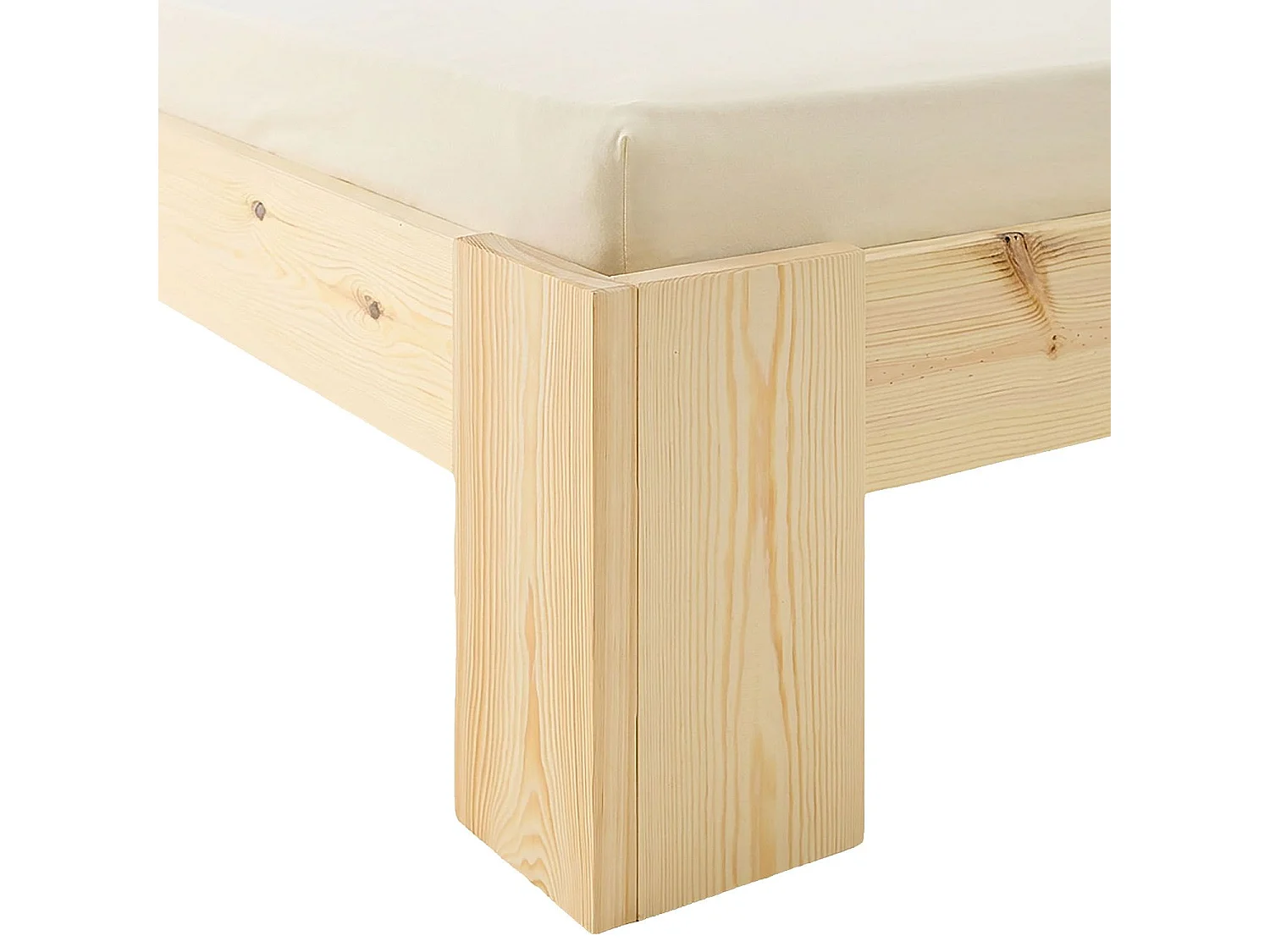 Doppelbett 160x200 cm Naturholz Futonbett