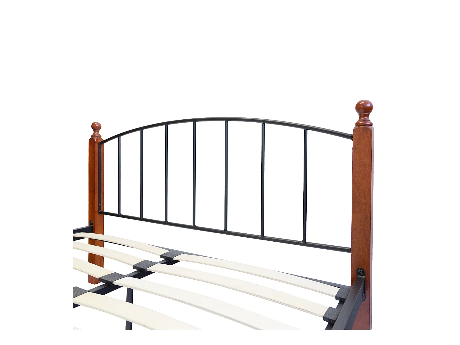 Lit Métallique 140x200 cm Noir Marron 915