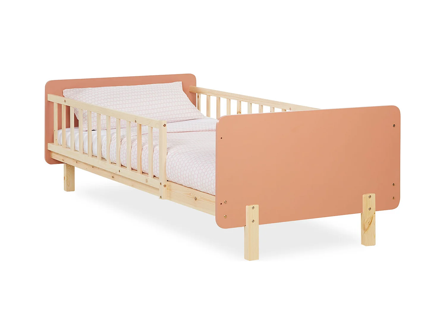 Einzelbett 90x200 cm rot