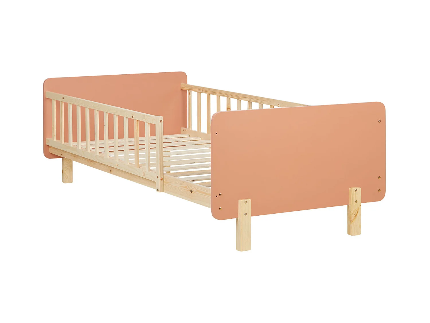 Einzelbett 90x200 cm rot