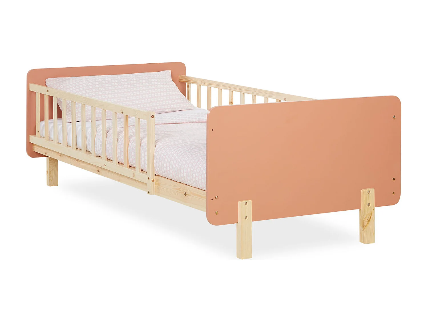 Einzelbett 90x200 cm rot