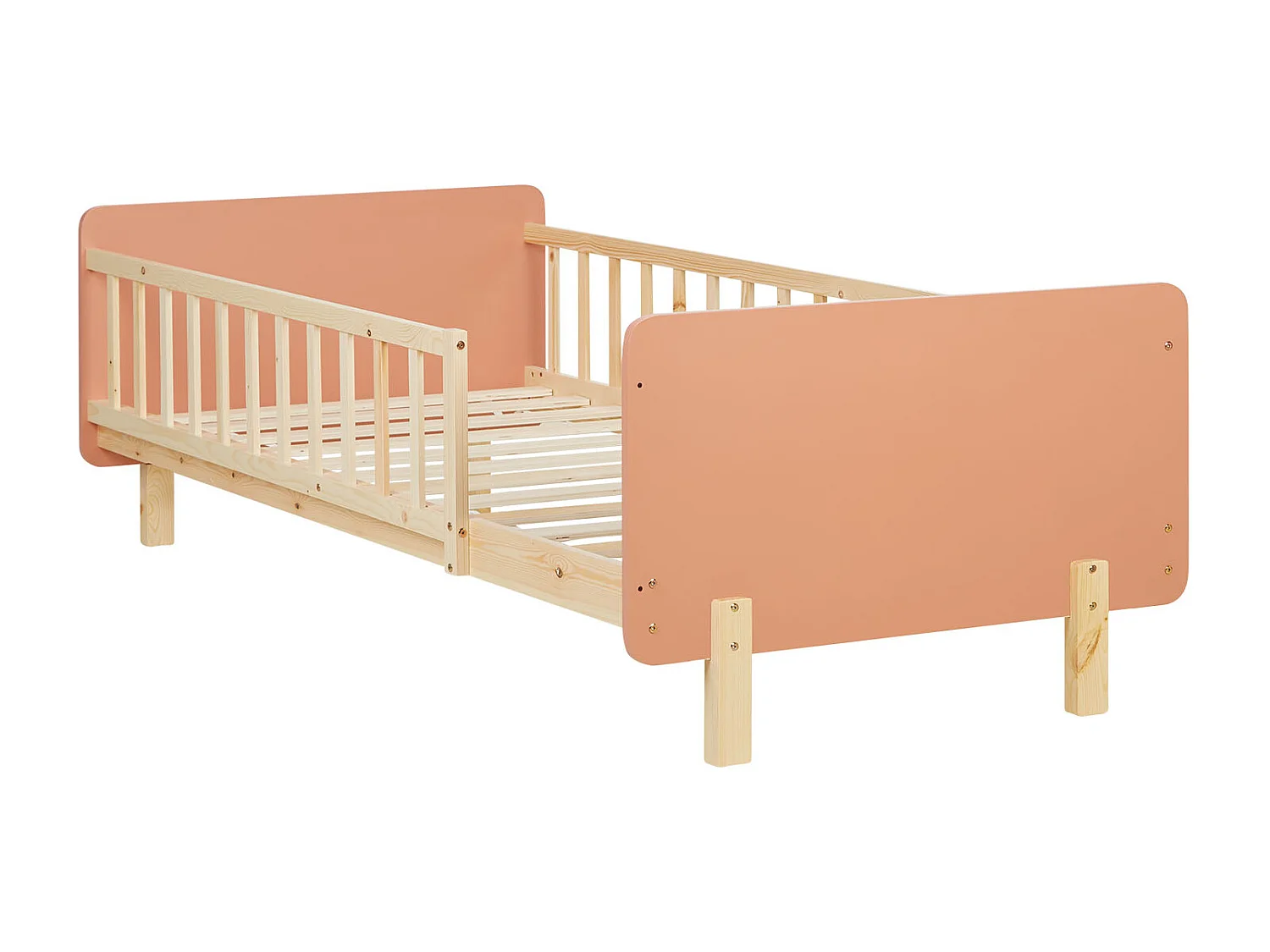 Einzelbett 90x200 cm rot