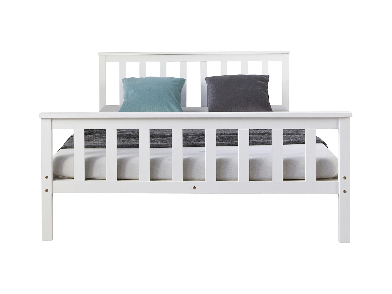 Bett 140x200 cm weiß 890