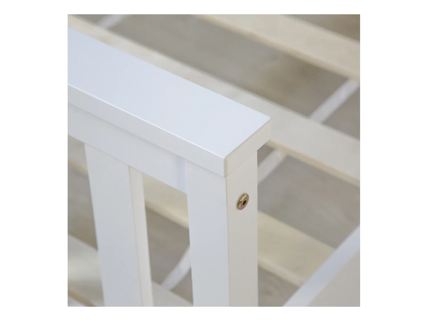 Bett 140x200 cm weiß 890