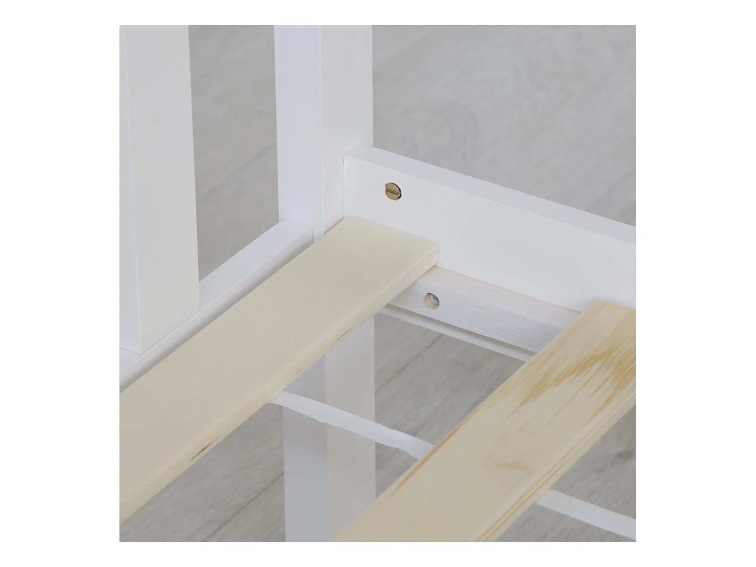 Bett 140x200 cm weiß 890