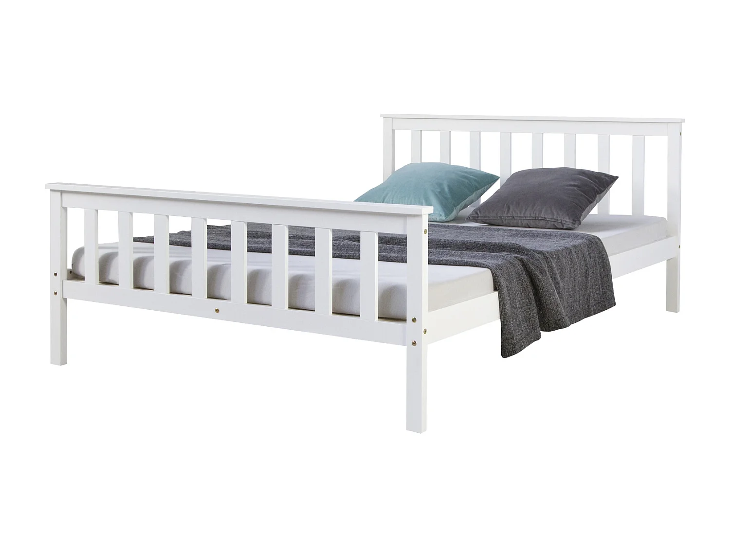 Łóżko 140x200 cm białe 890