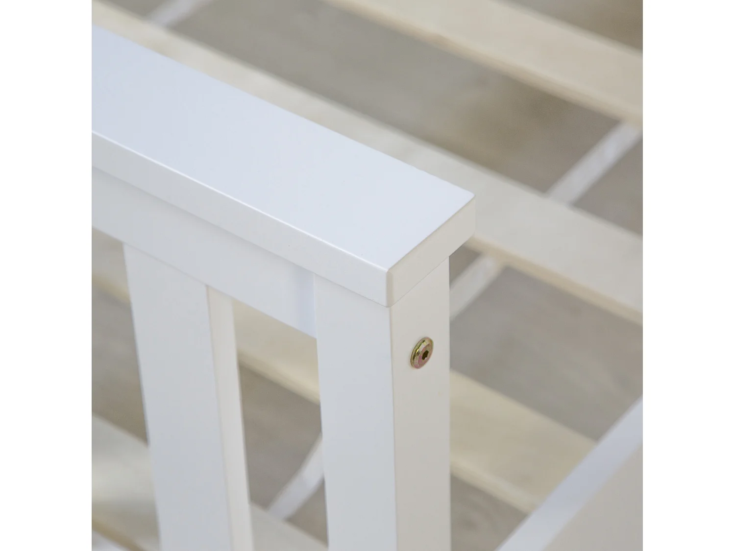 Łóżko 140x200 cm białe 890