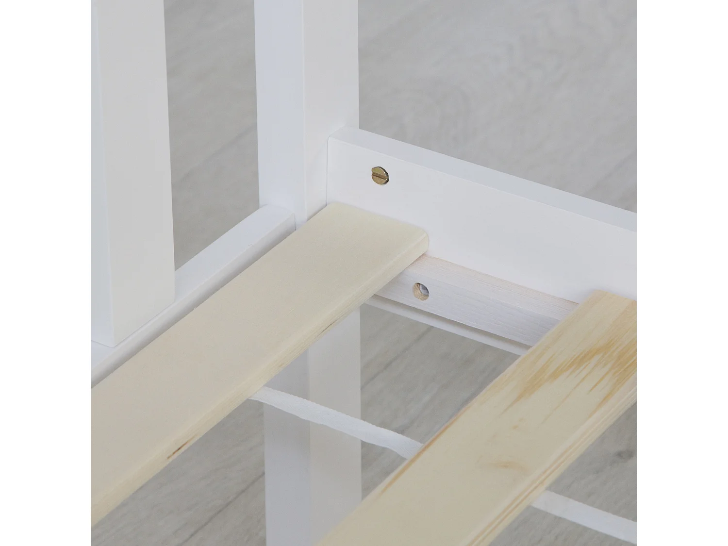 Łóżko 140x200 cm białe 890