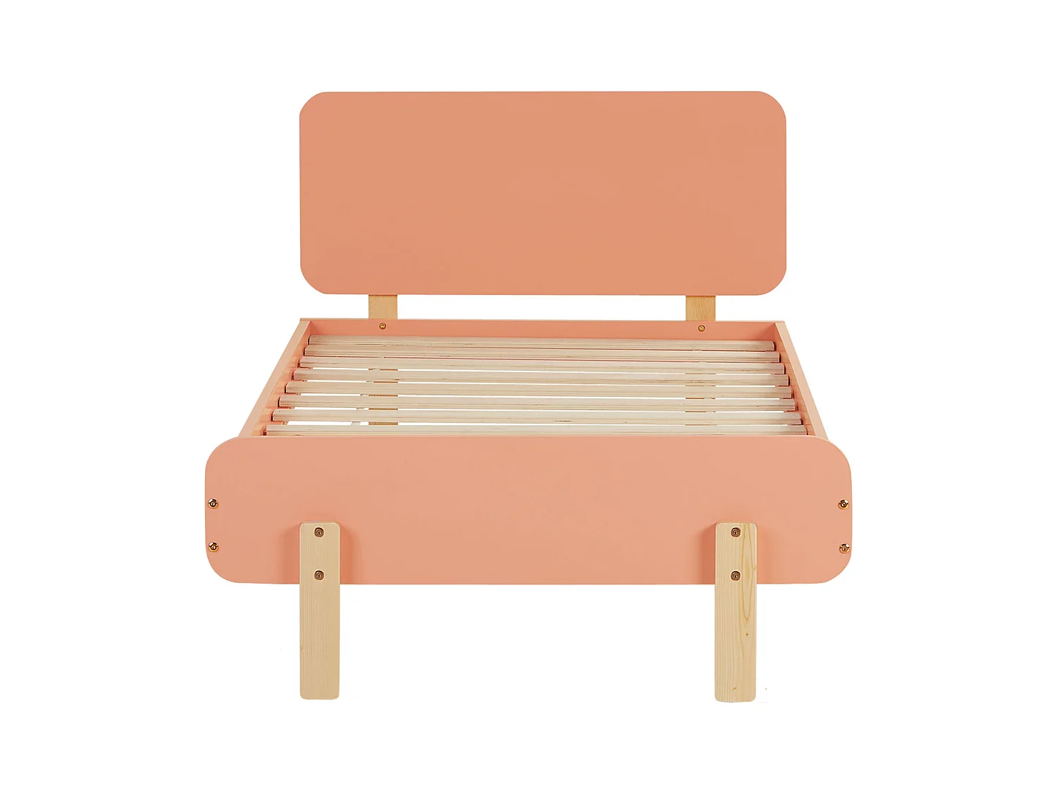 Lit simple 95x76,5x209 cm rouge