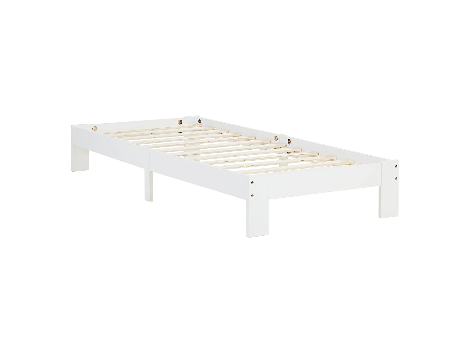 Bed frame 95.5x204x30 cm white