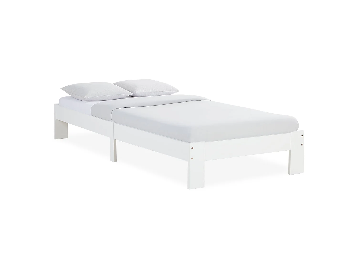 Bed frame 95.5x204x30 cm white