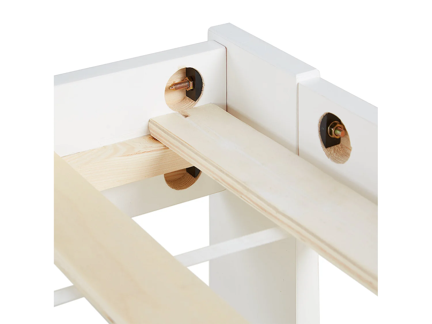 Bed frame 95.5x204x30 cm white