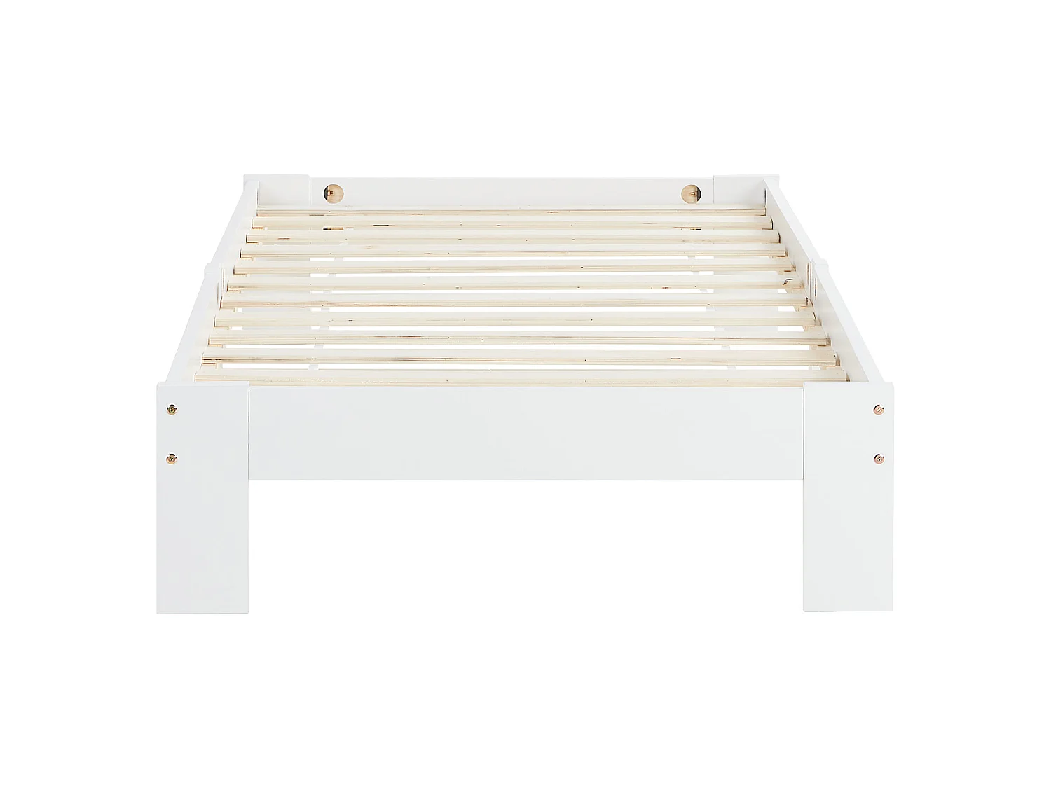Bed frame 95.5x204x30 cm white