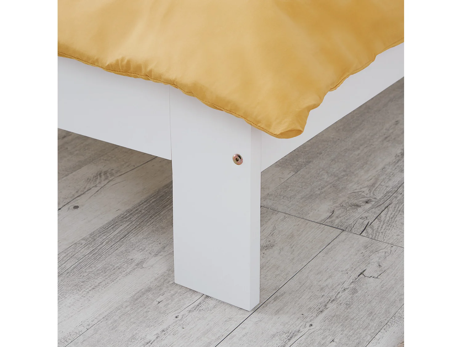Bed frame 95.5x204x30 cm white