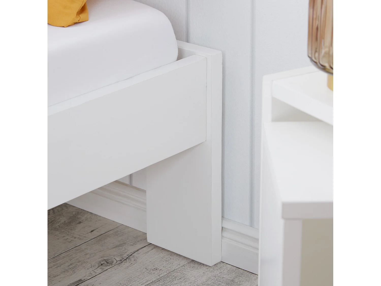 Bed frame 95.5x204x30 cm white