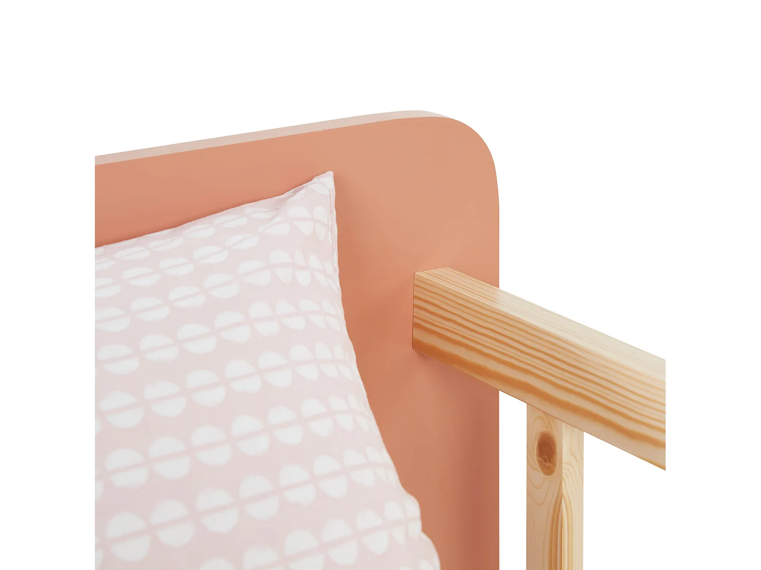 Cama individual 90x200 cm roja