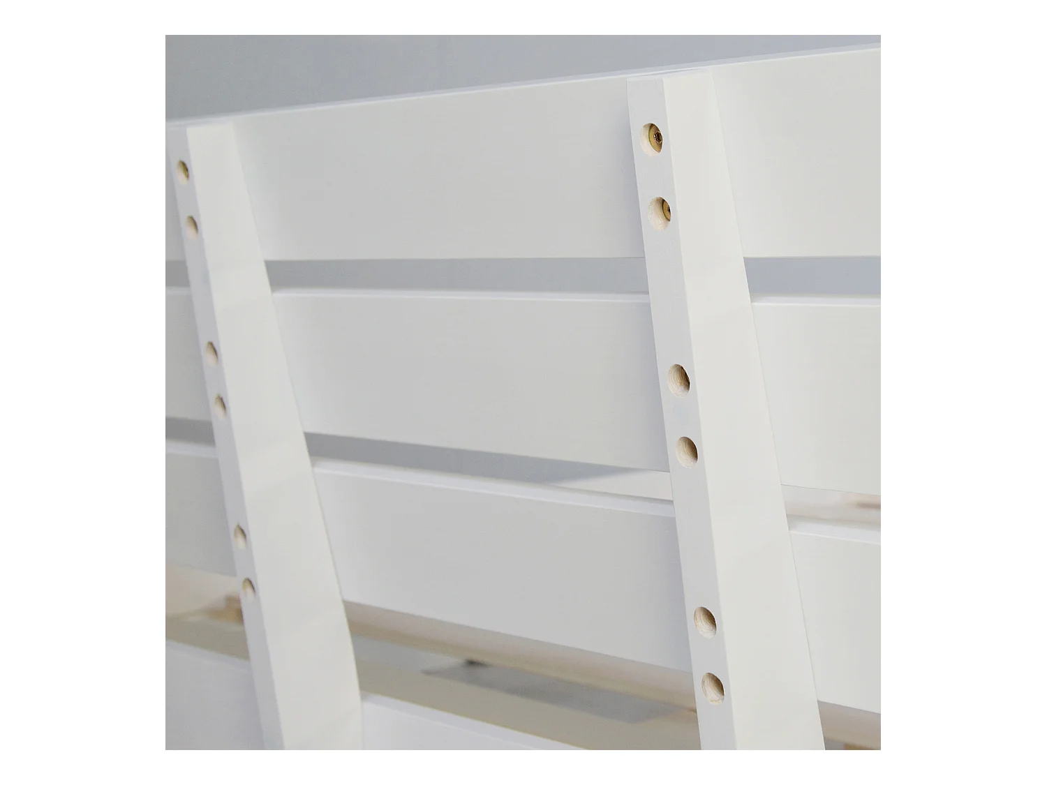 Einzelbett 94,5x204,5x66,7 cm weiß