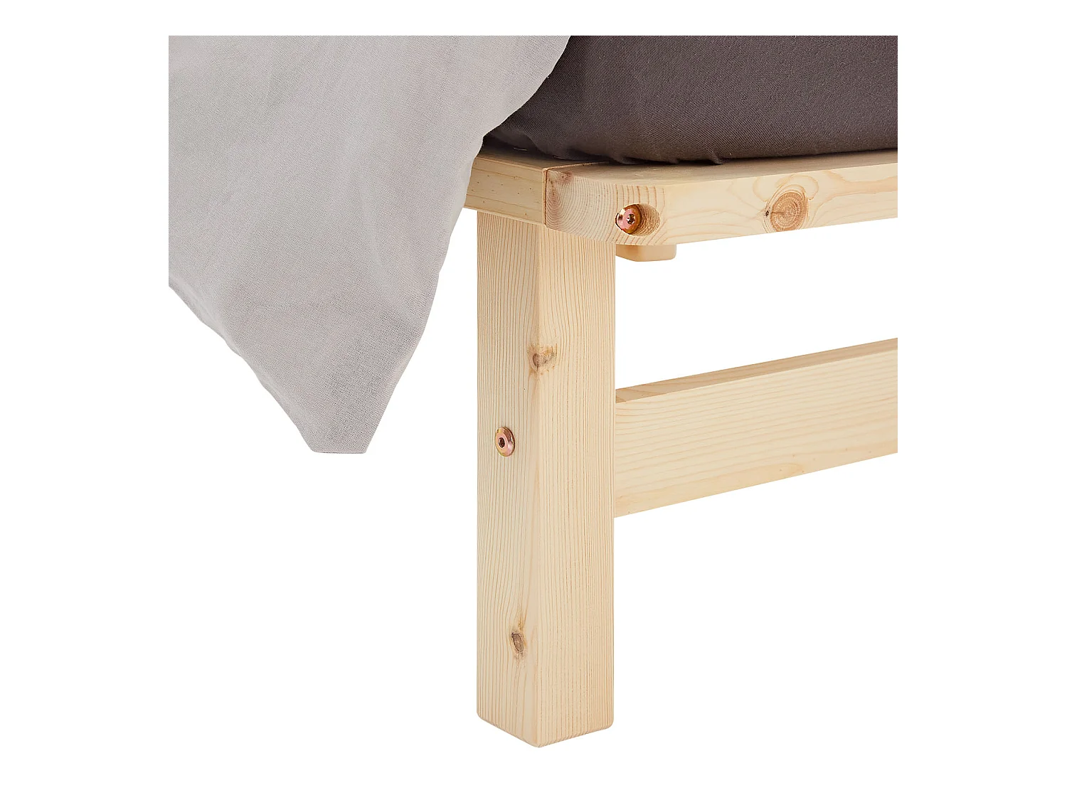 Palletbed 100x200 cm natuurlijk