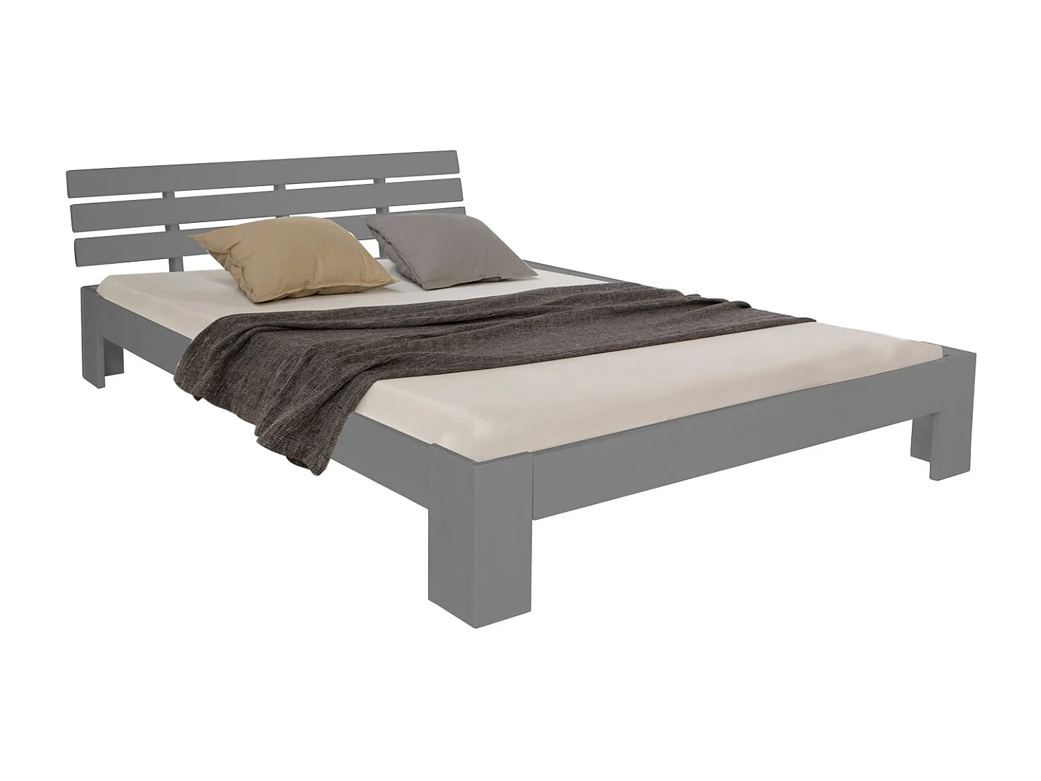 Tweepersoonsbed 180x200 cm Grijze den