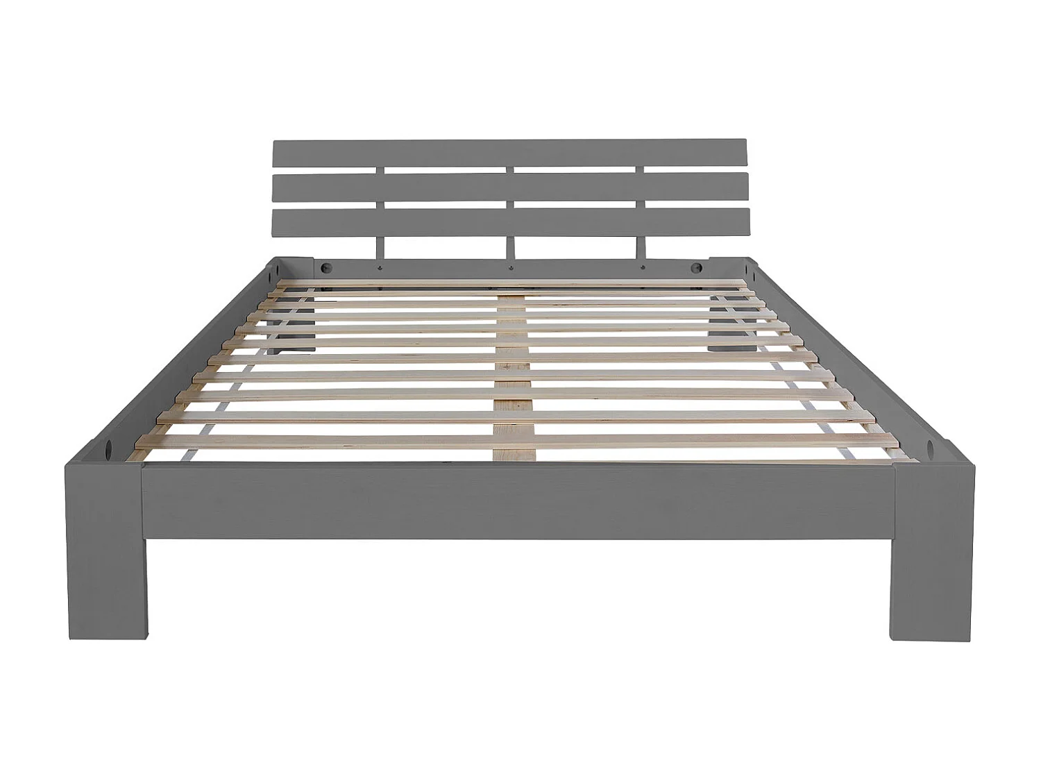 Tweepersoonsbed 180x200 cm Grijze den