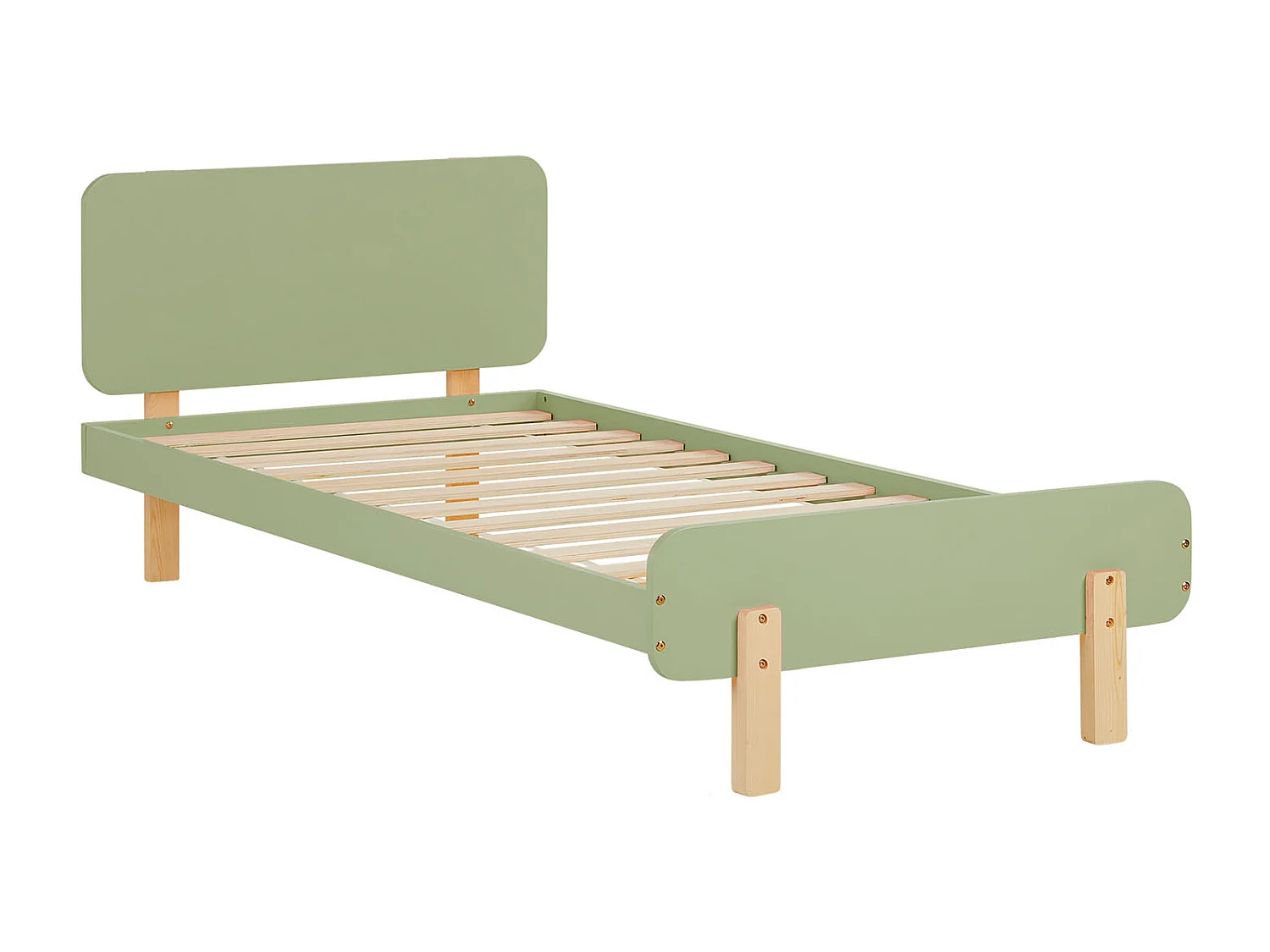 Einzelbett 90x200 cm Grün