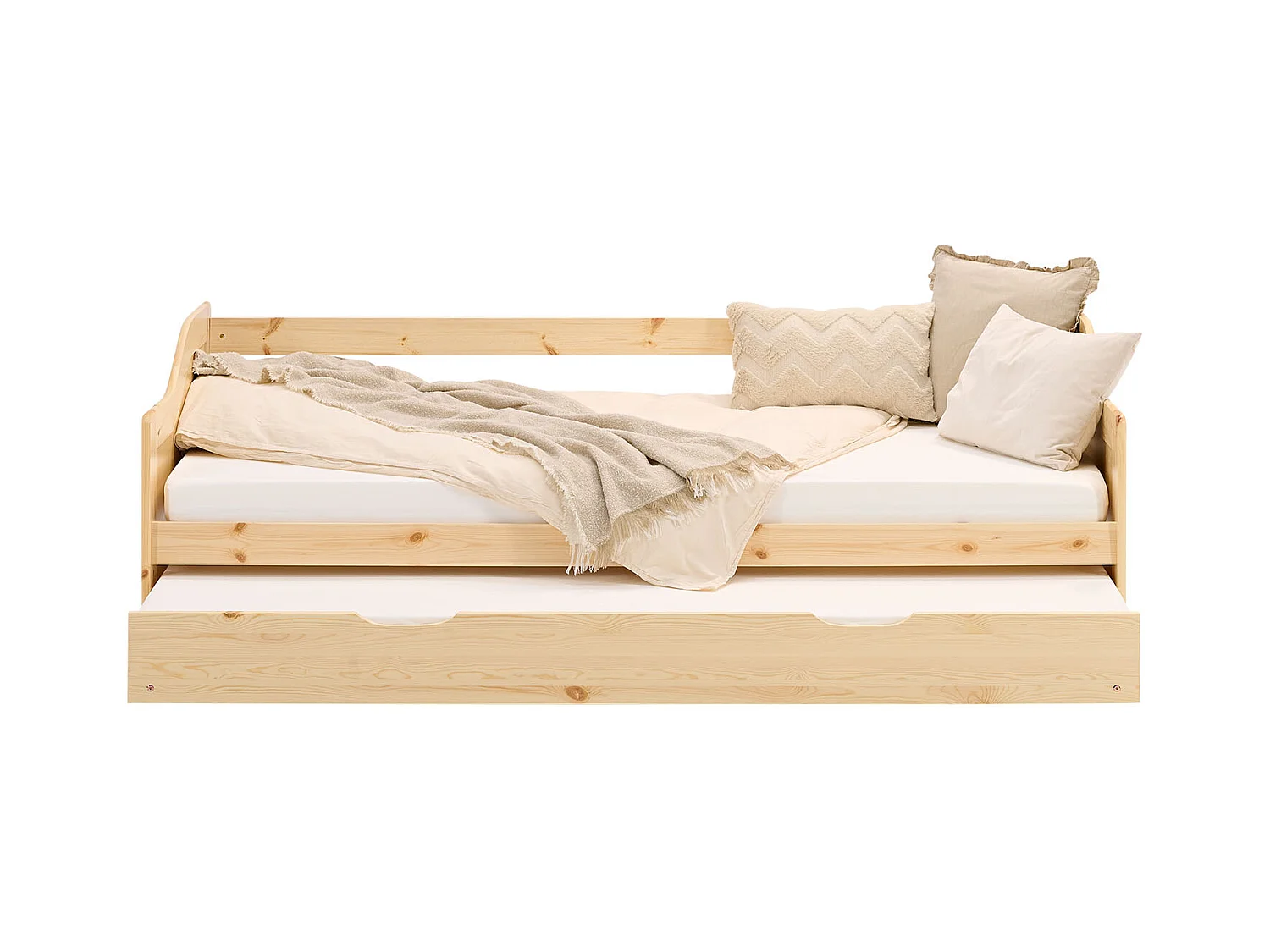 Houten Bed 90x200 cm Natuurlijk