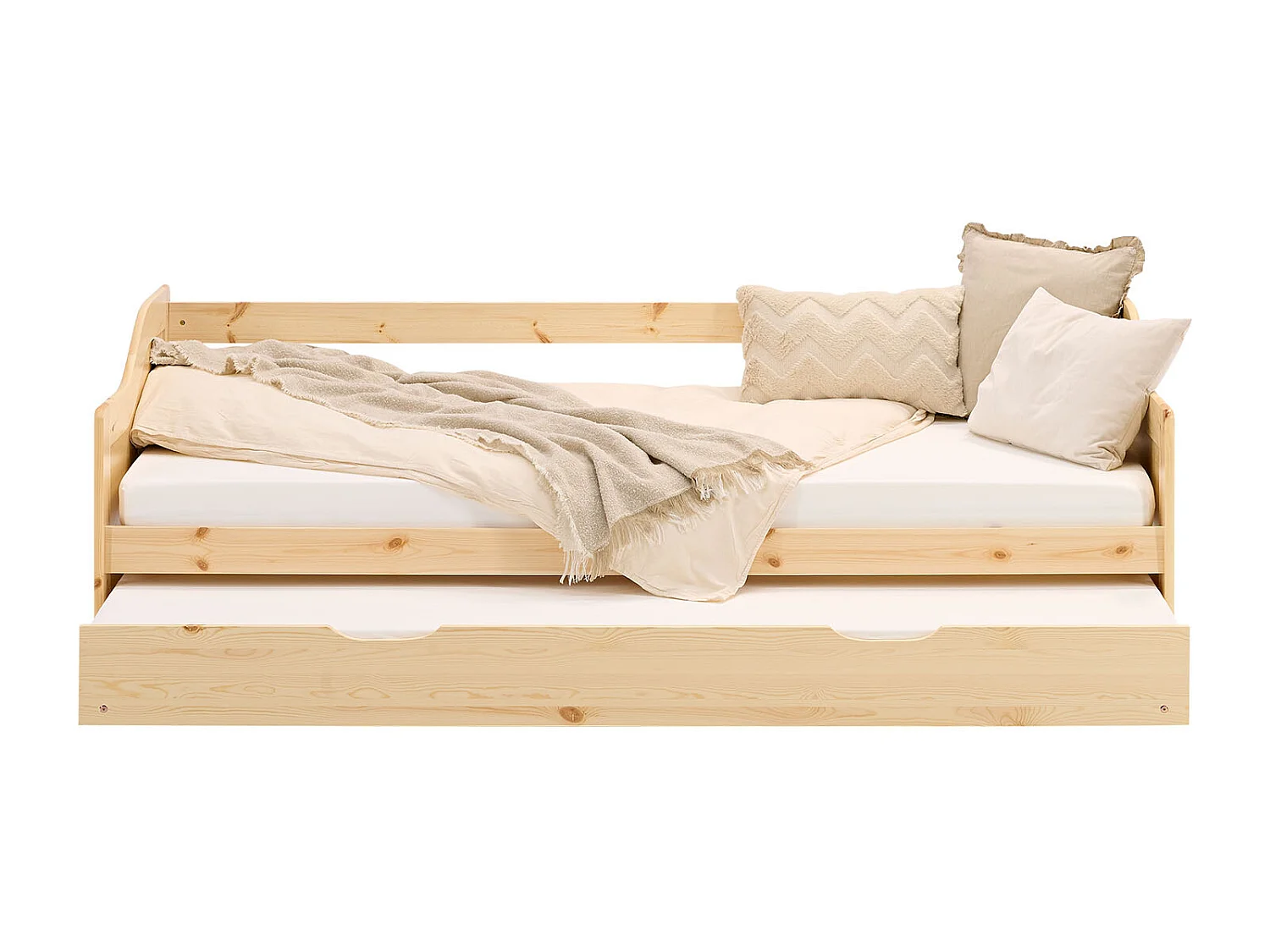 Houten Bed 90x200 cm Natuurlijk