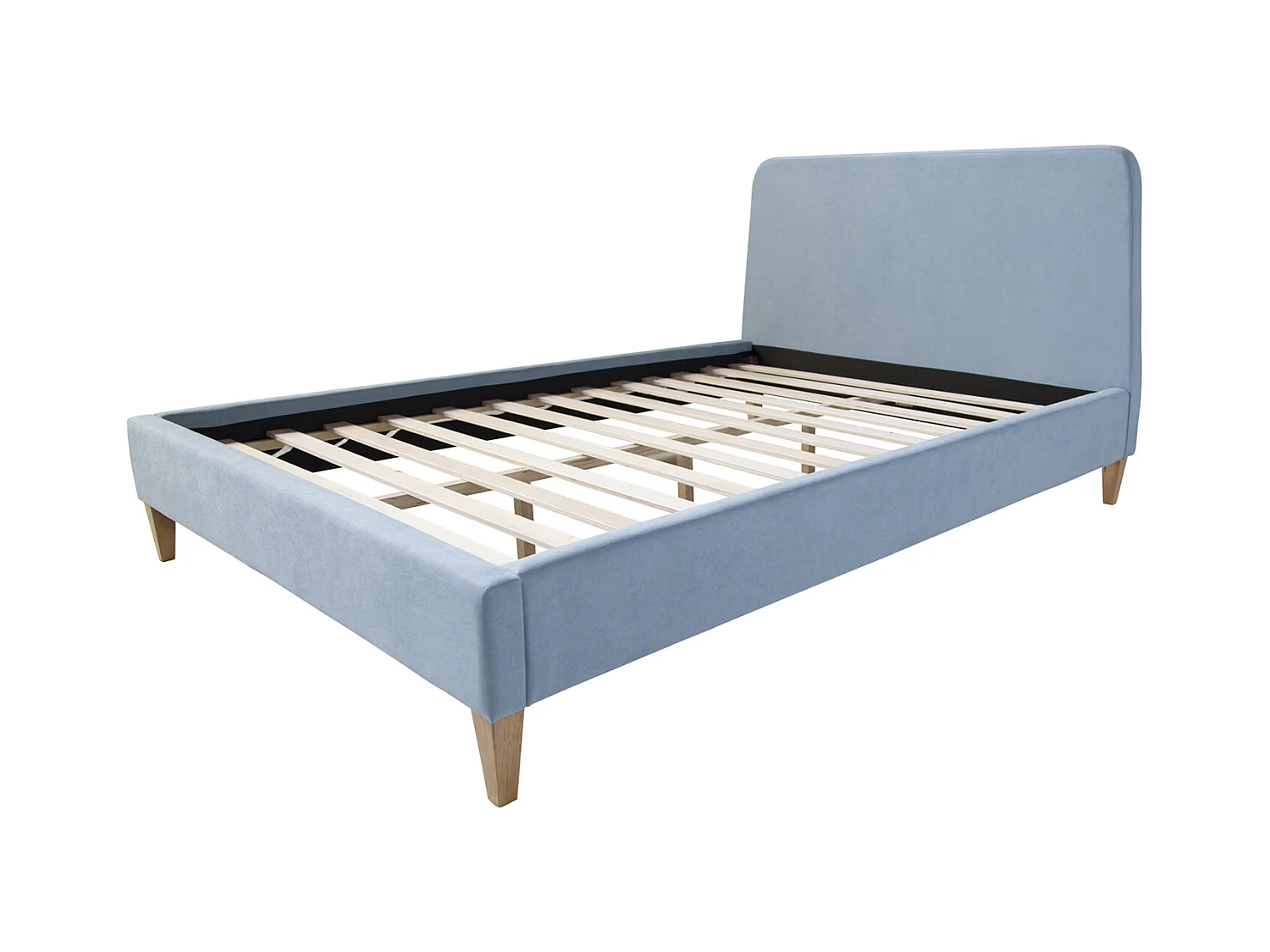 Polsterbett 140x200 cm blau