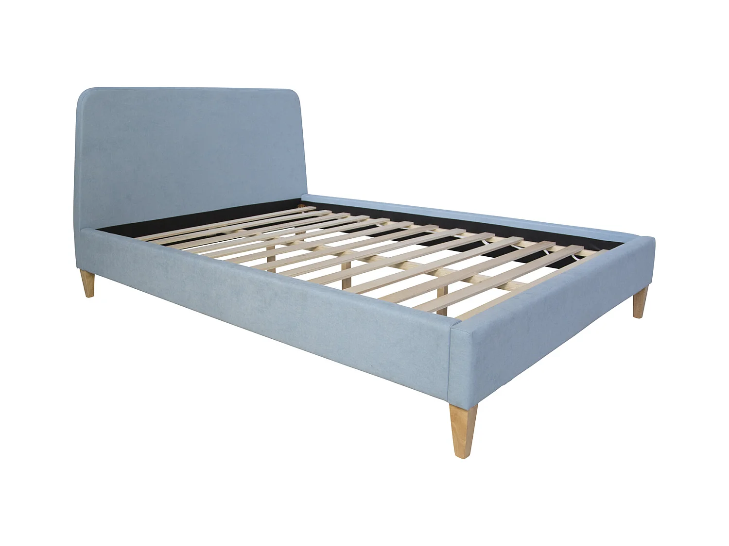 Polsterbett 140x200 cm blau