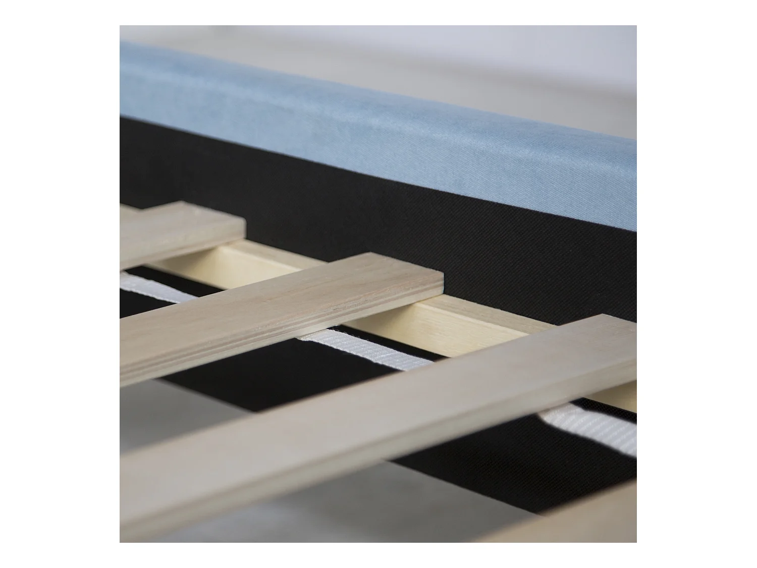 Polsterbett 140x200 cm blau