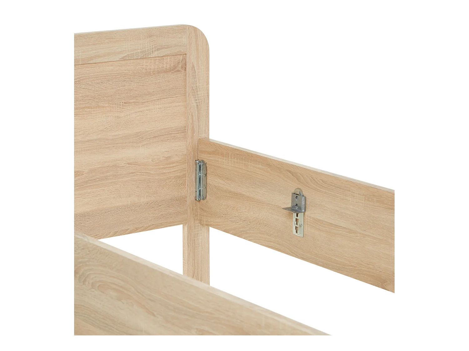 Bett 98,5x206x87 cm Natur Komfort