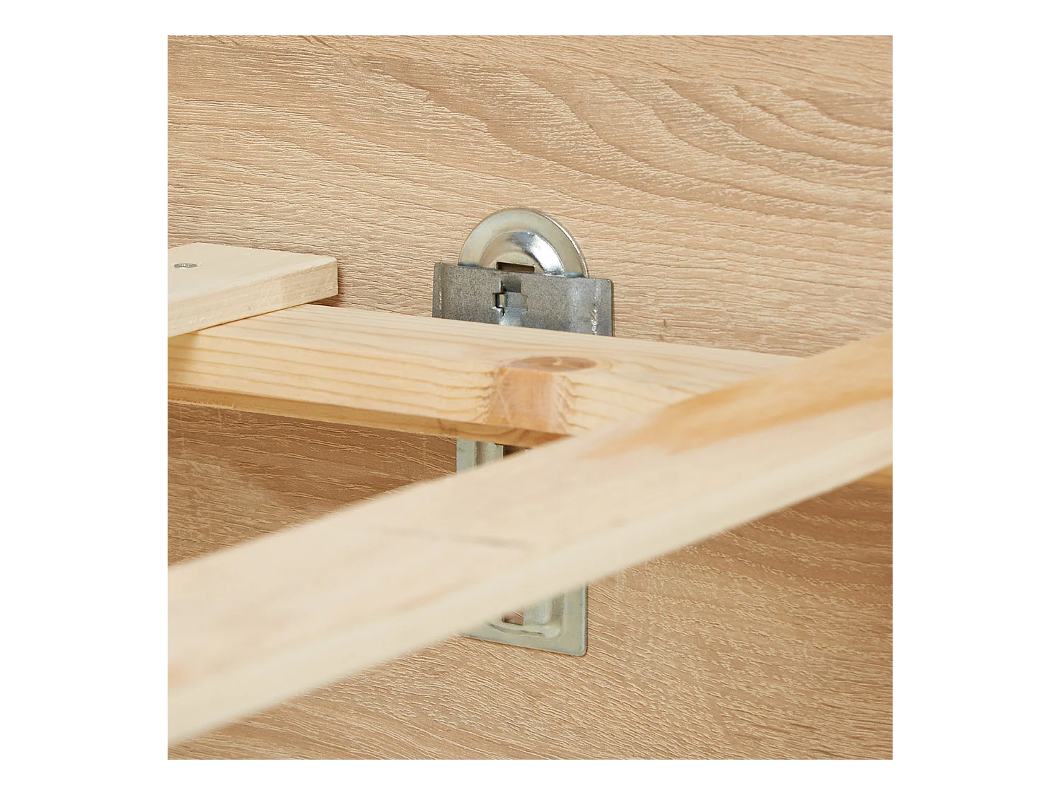 Bett 98,5x206x87 cm Natur Komfort