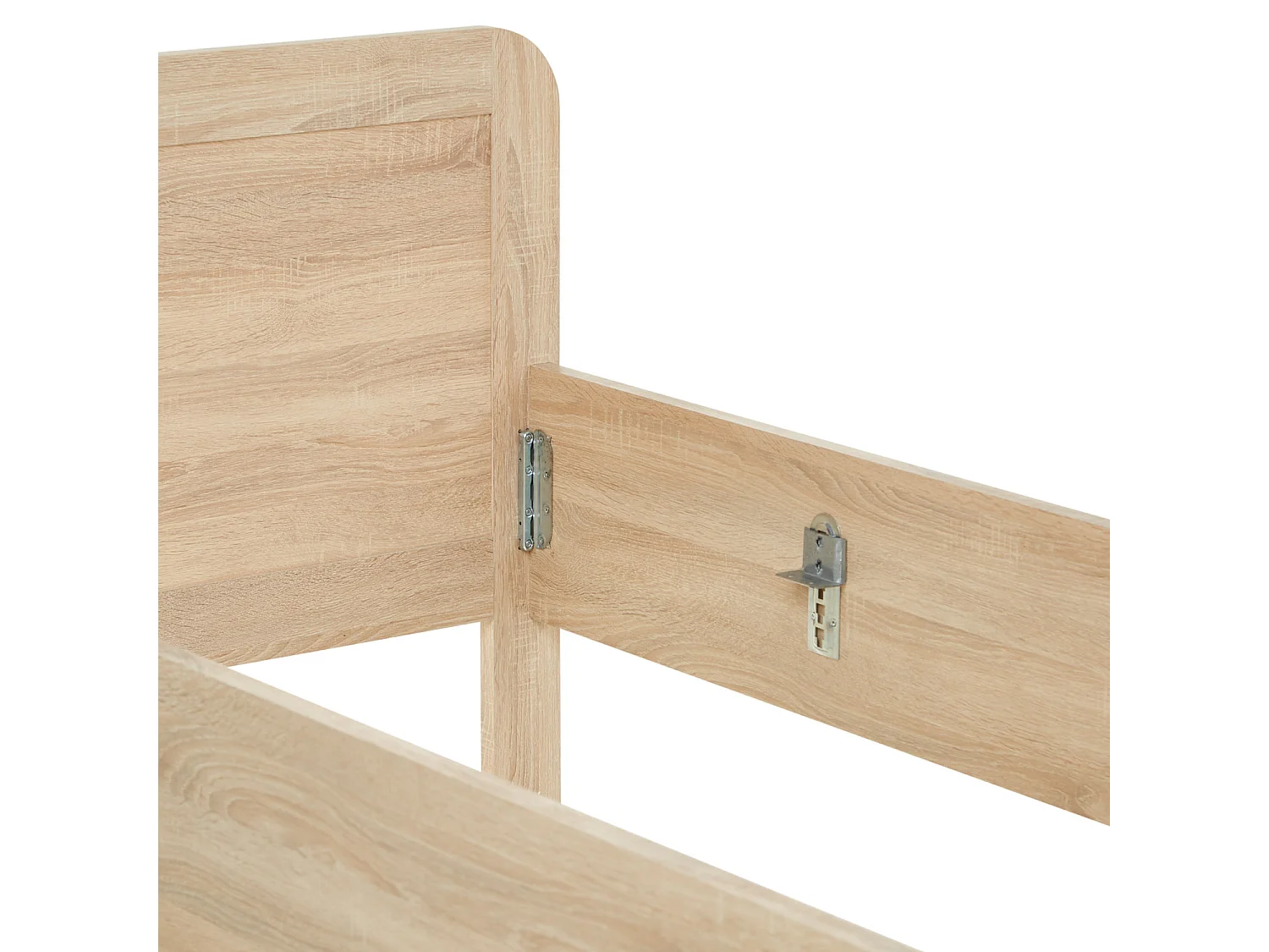 Bed 98,5x206x87 cm naturel Comfort