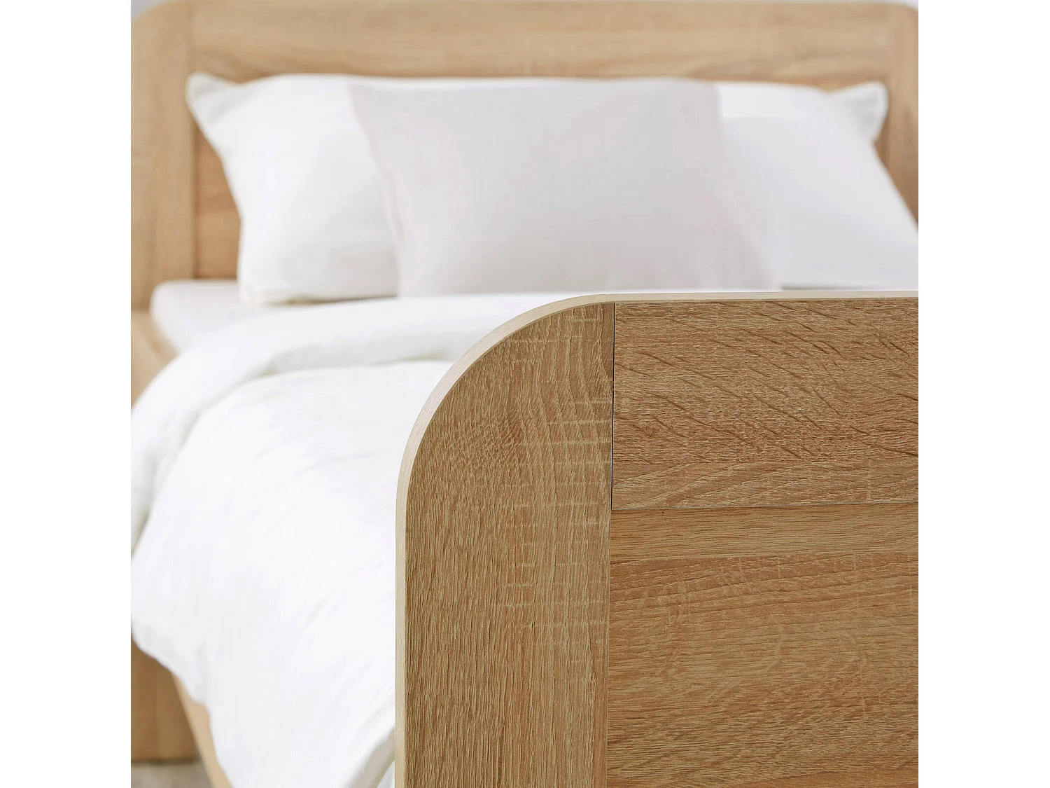 Bed 98,5x206x87 cm naturel Comfort