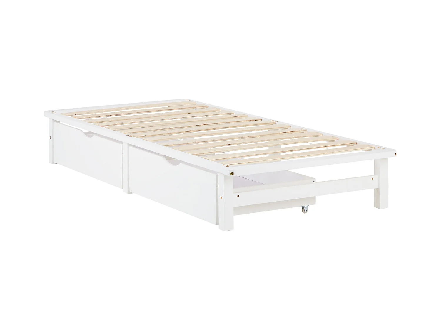 Palettenbett 90x200 cm weiß